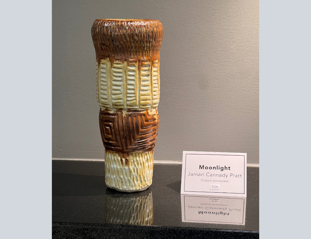 Glazed stoneware sculpture by artist Jamari Cannady Pratt
